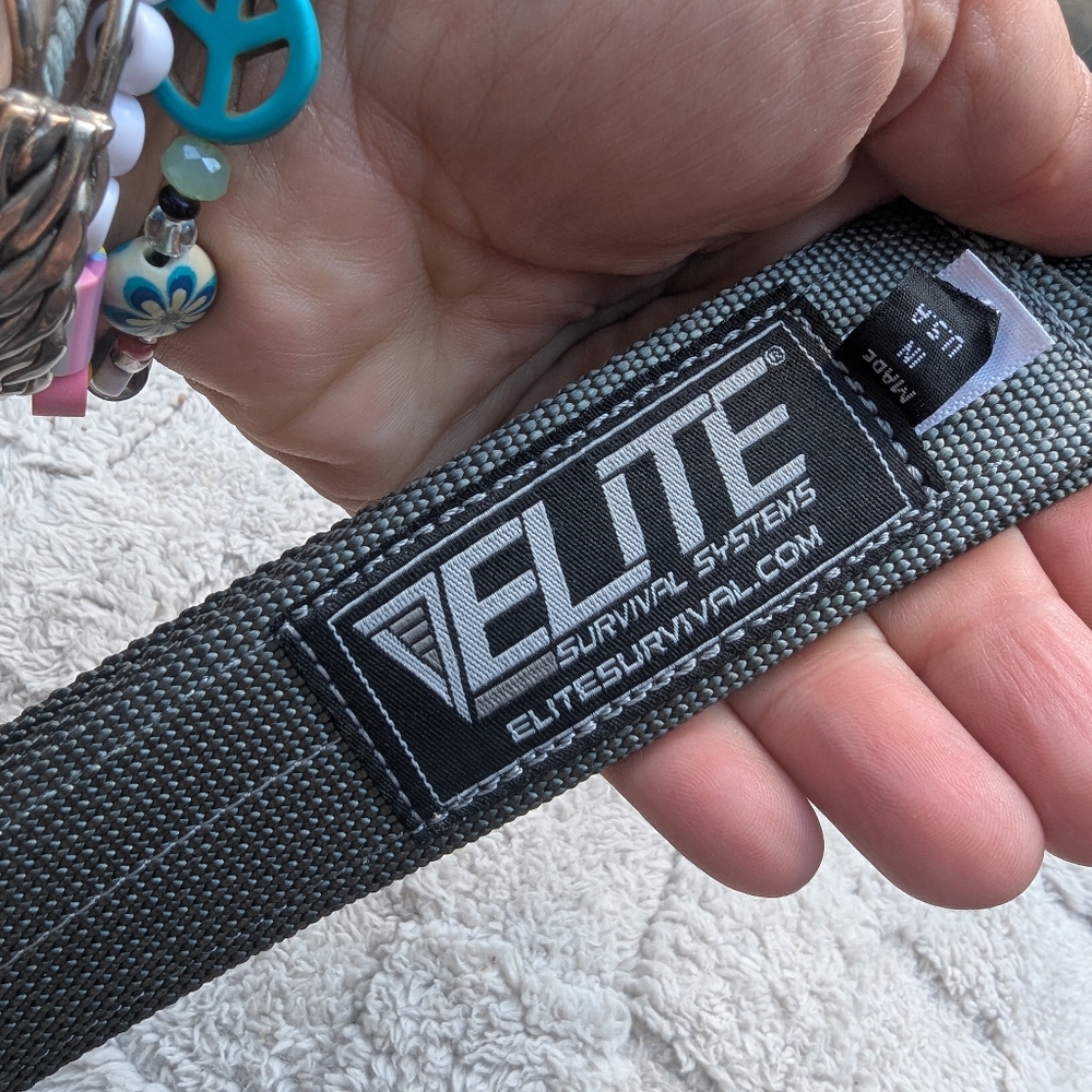 Men's Elite Survival Gray Belt Size Medium View 5